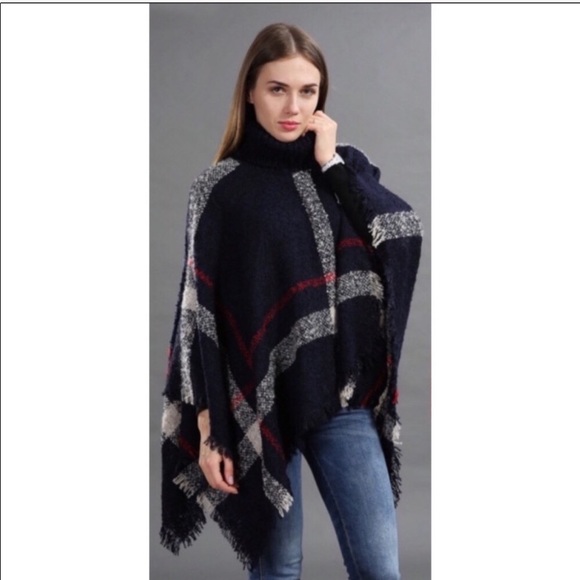 macys poncho sweater